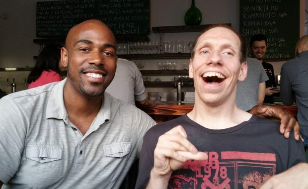 Chris and Masai conference dinner